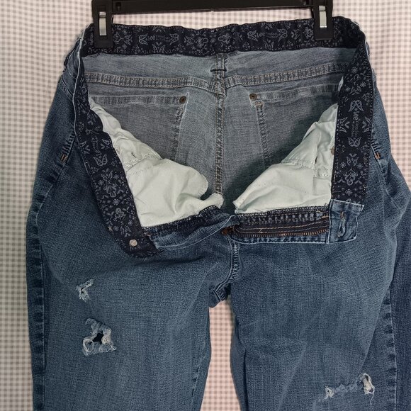 Lee Riders Factory Distressed Bootcut Jeans Plus Size 16W/18 *See Description* - Picture 5 of 11